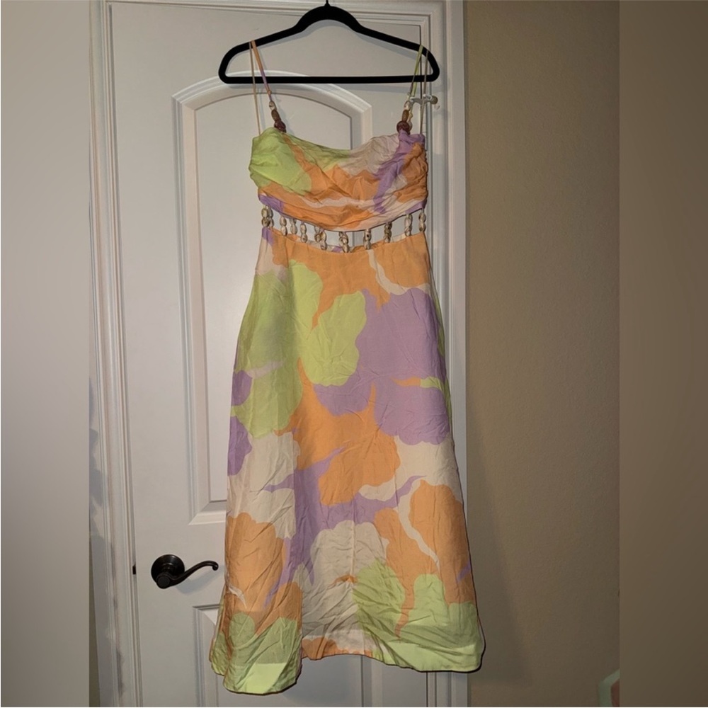 Amur Georgie Beaded Waist Midi Dress size‎ 8 - Picture 5 of 13